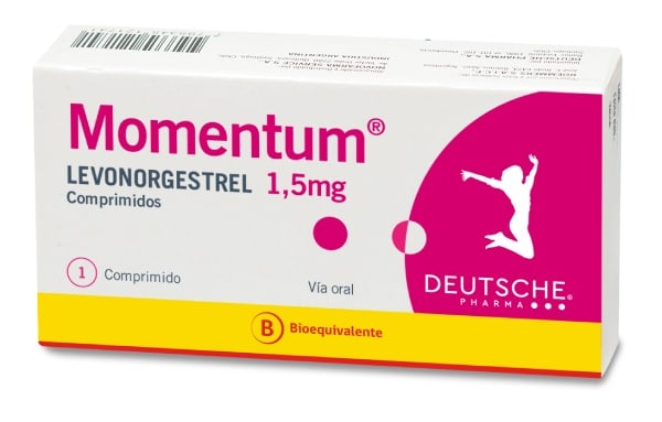 Pastilla del día después Momentum – Deutsche Pharma